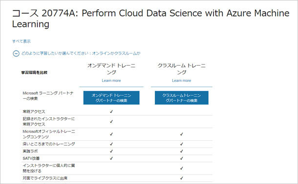 レッスン2074 A : アズチャーの機械を使って雲のデータの科学を実行する