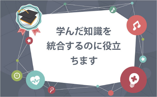 学んだ知識を統合するのに役立ちます
